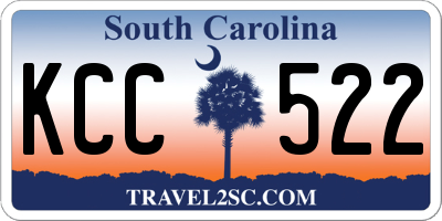 SC license plate KCC522