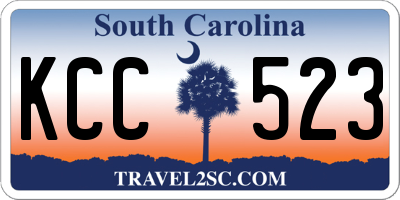 SC license plate KCC523