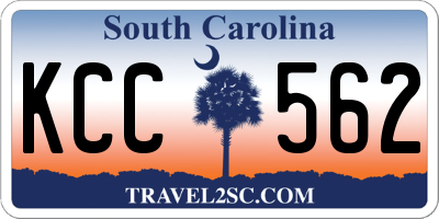 SC license plate KCC562