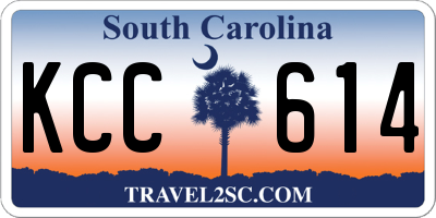 SC license plate KCC614