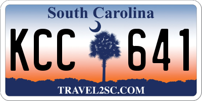 SC license plate KCC641