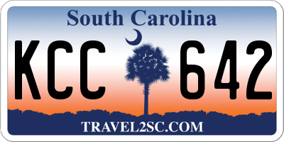 SC license plate KCC642