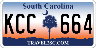 SC license plate KCC664