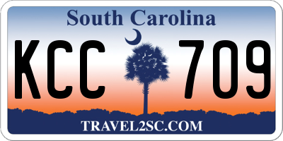 SC license plate KCC709