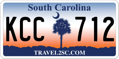 SC license plate KCC712