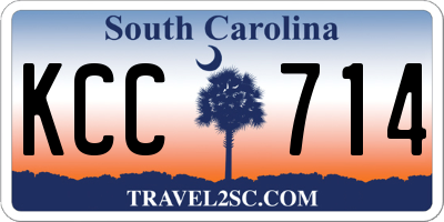 SC license plate KCC714