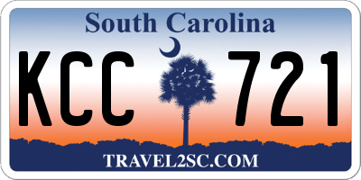 SC license plate KCC721