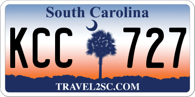 SC license plate KCC727