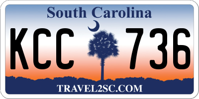 SC license plate KCC736