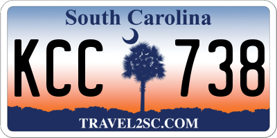 SC license plate KCC738
