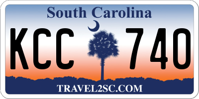 SC license plate KCC740