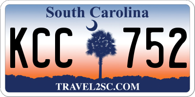 SC license plate KCC752