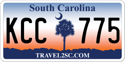 SC license plate KCC775