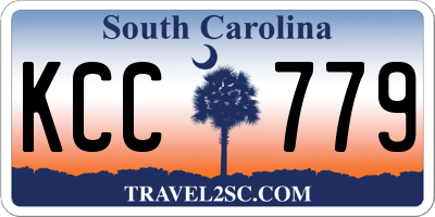 SC license plate KCC779