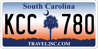 SC license plate KCC780
