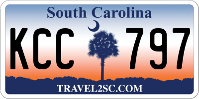 SC license plate KCC797