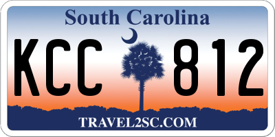 SC license plate KCC812