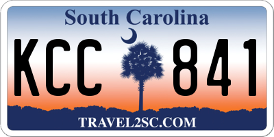 SC license plate KCC841