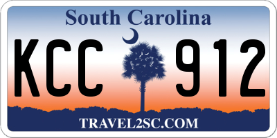 SC license plate KCC912