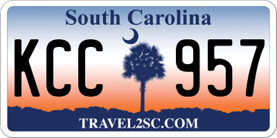 SC license plate KCC957