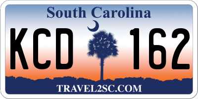 SC license plate KCD162