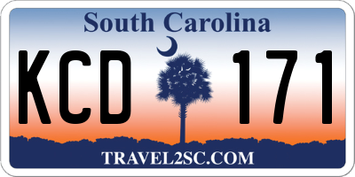 SC license plate KCD171