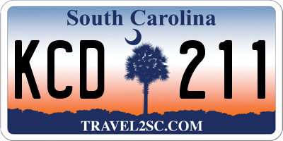 SC license plate KCD211