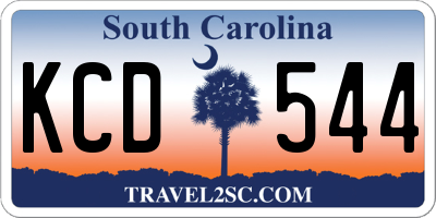 SC license plate KCD544