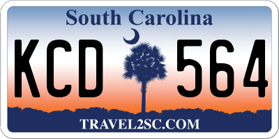 SC license plate KCD564