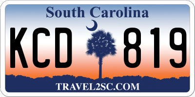 SC license plate KCD819
