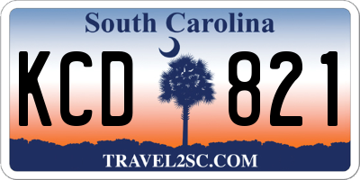 SC license plate KCD821