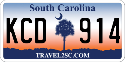 SC license plate KCD914