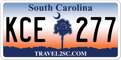 SC license plate KCE277