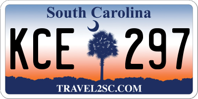 SC license plate KCE297