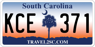SC license plate KCE371