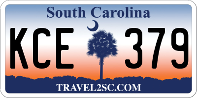 SC license plate KCE379