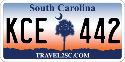 SC license plate KCE442