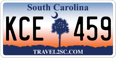 SC license plate KCE459