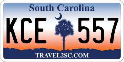SC license plate KCE557