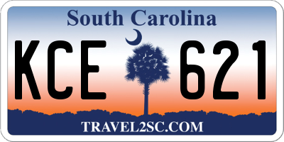 SC license plate KCE621