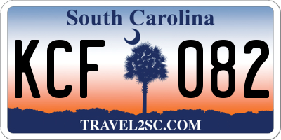 SC license plate KCF082