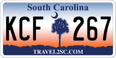 SC license plate KCF267