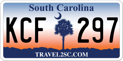 SC license plate KCF297