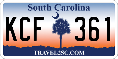 SC license plate KCF361