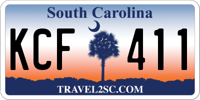 SC license plate KCF411
