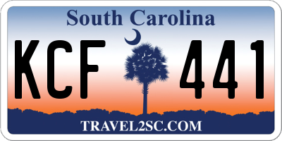 SC license plate KCF441
