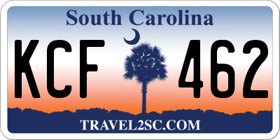 SC license plate KCF462