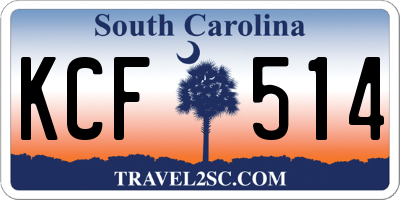SC license plate KCF514
