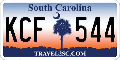 SC license plate KCF544