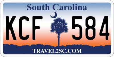 SC license plate KCF584